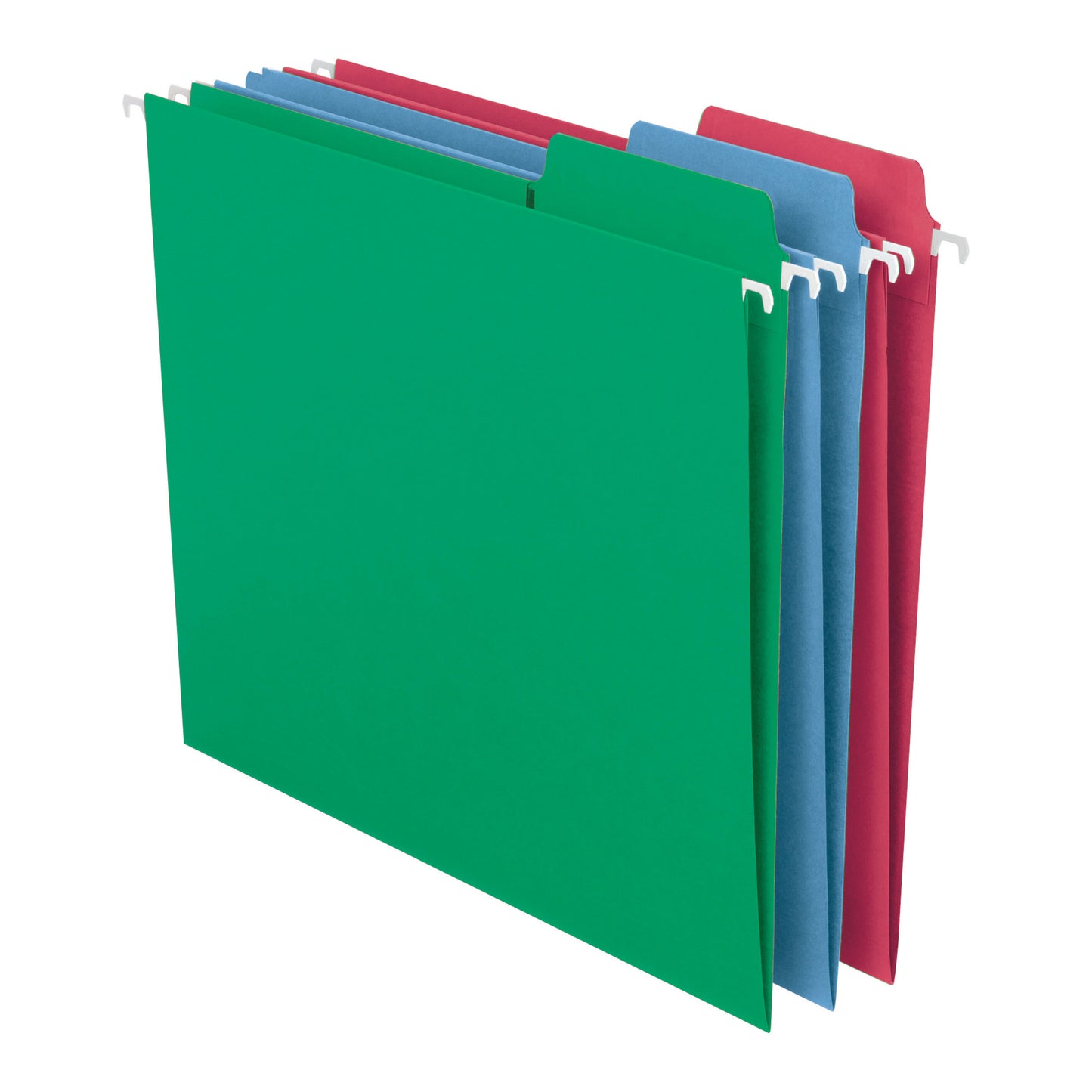 FasTab® Hanging File Folders, 1/3-Cut Tab, Assorted Colors Color, Letter Size, Set of 1, 086486640534