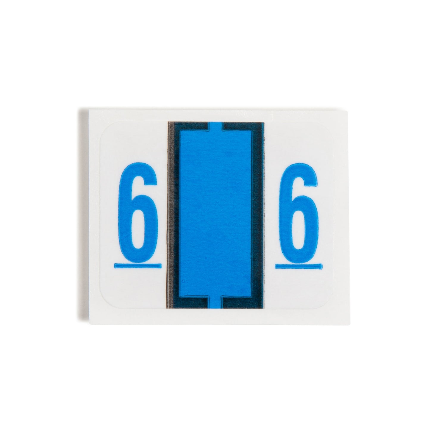 BCCRN Bar Style Color-Coded Numeric Labels, 0-9 Rolls, Blue Color, 1-1/4" X 1" Size, Set of 50, 086486673761