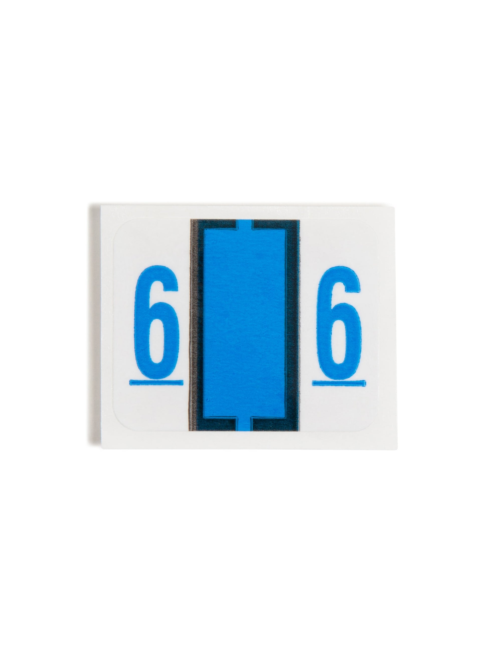 BCCRN Bar Style Color-Coded Numeric Labels, 0-9 Rolls, Blue Color, 1-1/4" X 1" Size, 