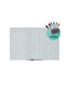 Floating Glass Non-Magnetic Dry Erase Board, White, 35" x 23", 3 x 2, White, 35" X 23" Size, Set of 1, 843463139753