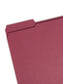 Reinforced Tab File Folders, 1/3-Cut Tab, Maroon Color, Letter Size, Set of 100, 086486130844