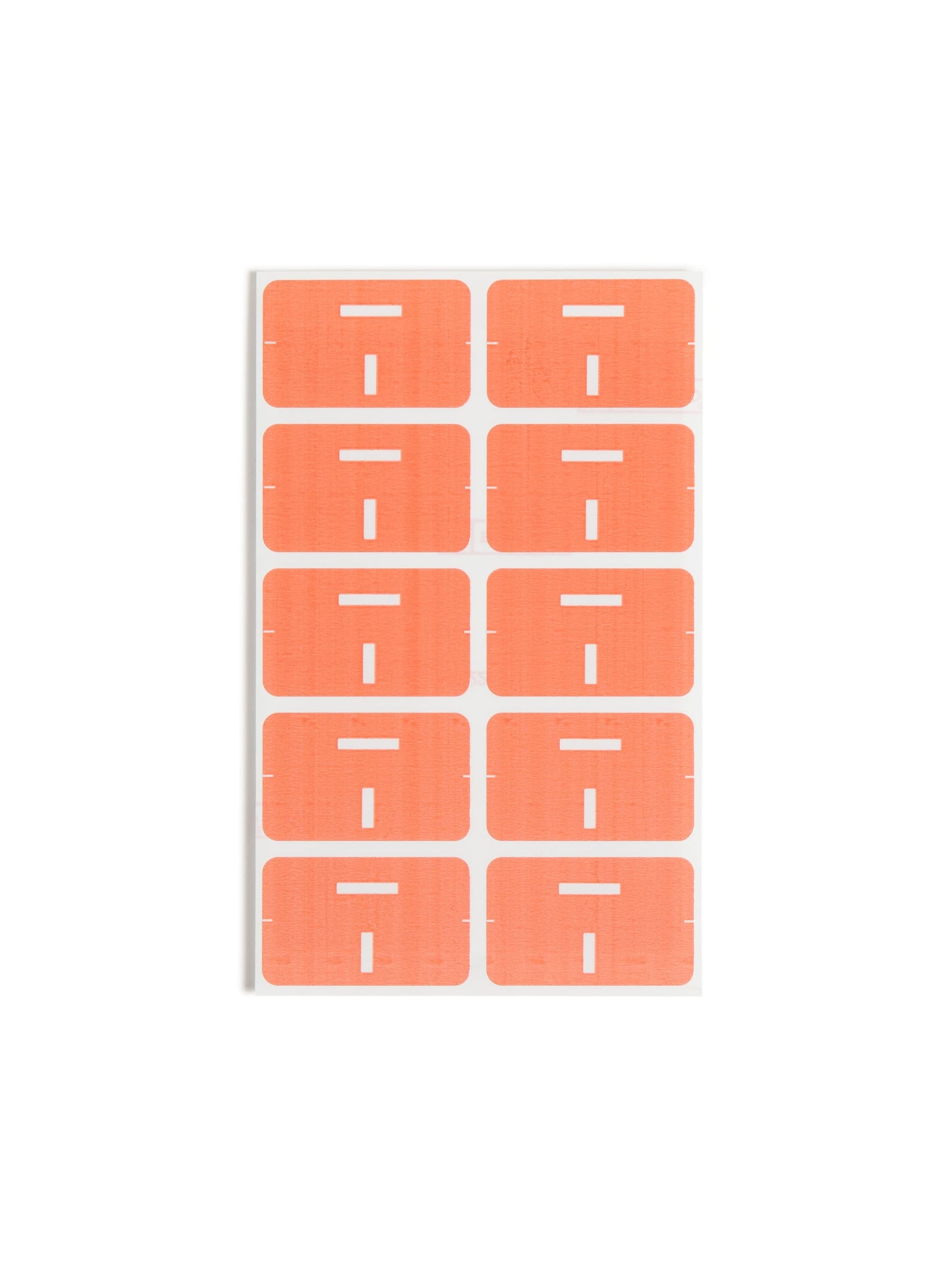 AlphaZ® ACCS Color Coded Alphabetic Labels - Sheets, Pink Color, 1" X 1-5/8" Size, Set of 100, 086486671798