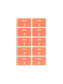 AlphaZ® ACCS Color Coded Alphabetic Labels - Sheets, Pink Color, 1" X 1-5/8" Size, Set of 100, 086486671798