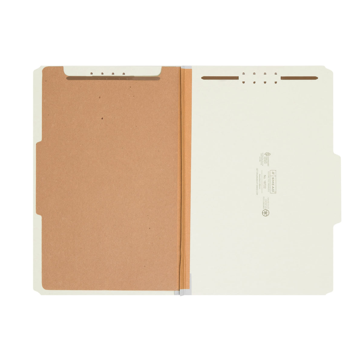 Pressboard Classification File Folders, 1 Divider, 2 inch Expansion