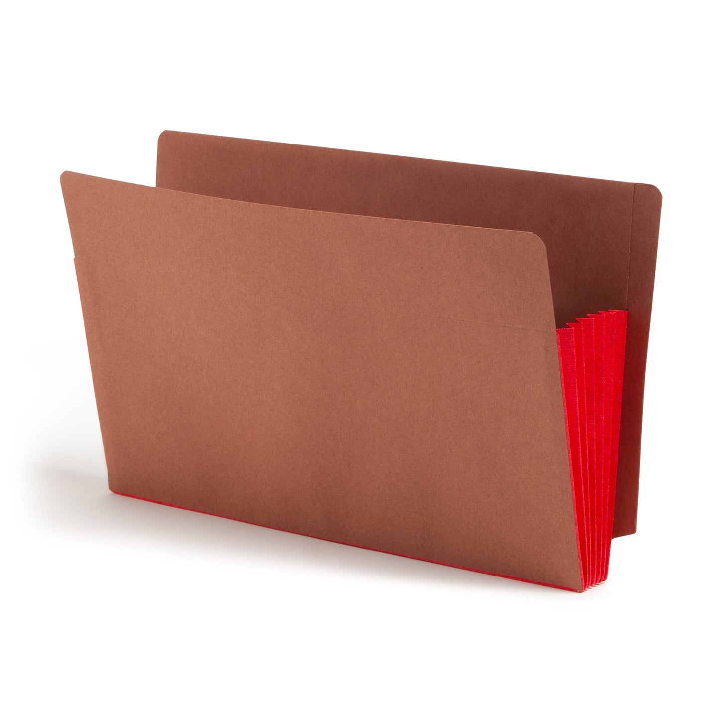 Reinforced End Tab File Pockets, Straight-Cut Tab, 5-1/4 inch Expansion, Red Color, Extra Wide Legal Size, Set of 10, 30086486746961