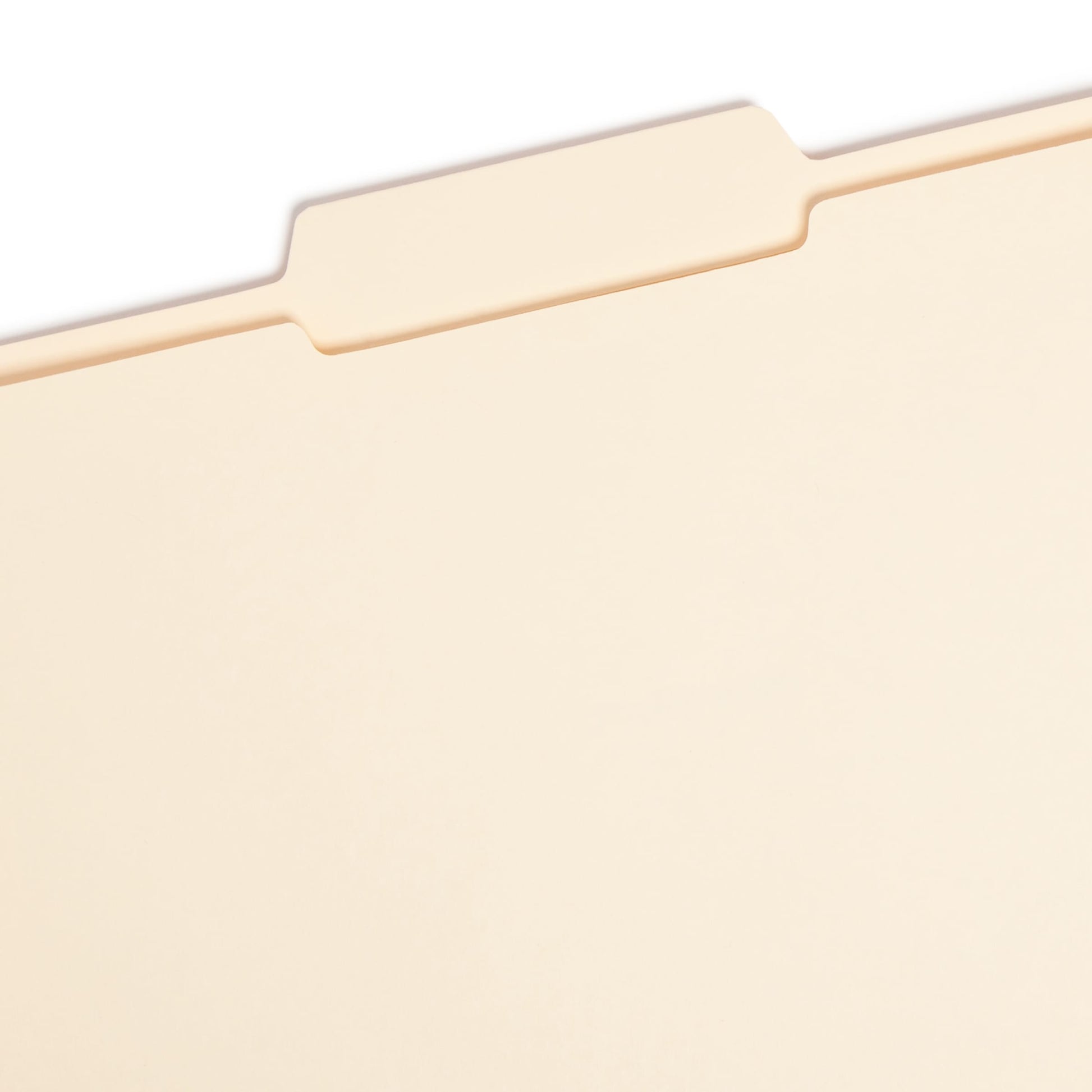 Reinforced Tab File Folders, 1/3-Cut Center Tab, Manila Color, Letter Size, Set of 100, 086486103367