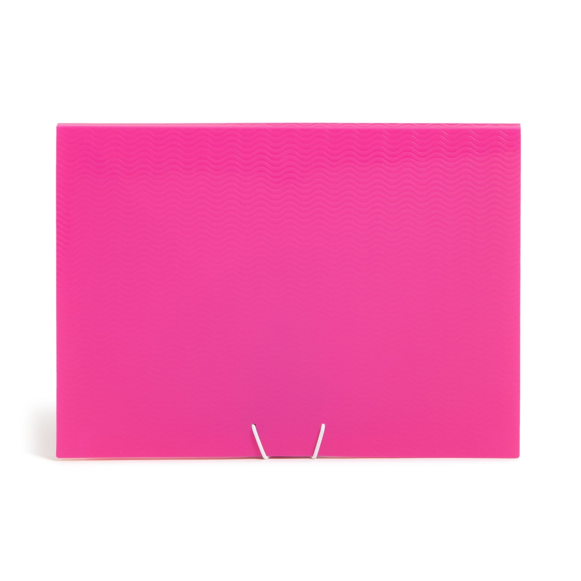 Poly Expanding Files with Flap, 6 Pockets, Wave Pattern, Pink Color, Letter Size, Set of 1, 086486708746