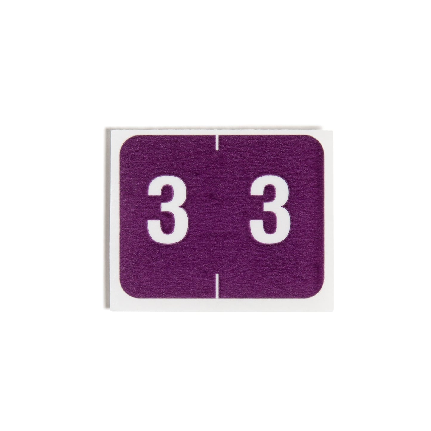 DCCRN Color-Coded Numeric Labels - Rolls, Purple Color, 1-1/4" X 1" Size, Set of 500, 086486673433