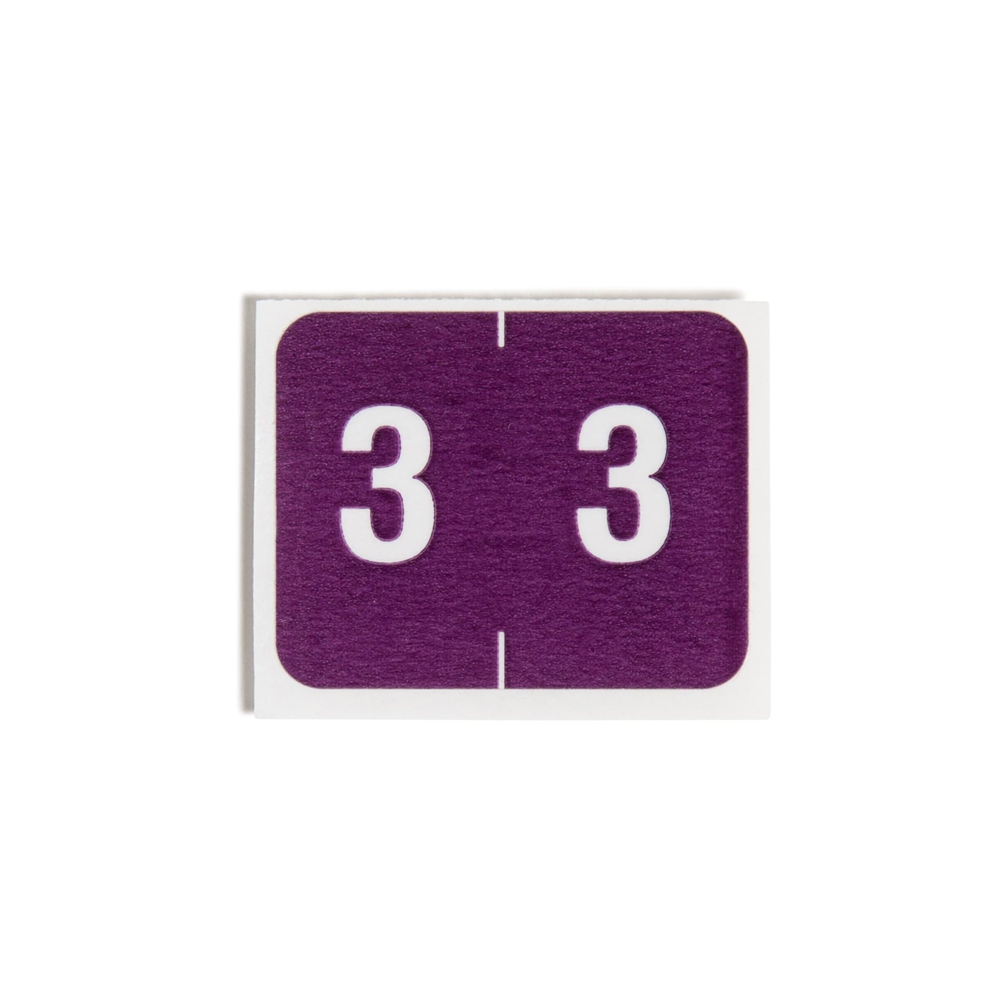 DCCRN Color-Coded Numeric Labels - Rolls, Purple Color, 1-1/4" X 1" Size, Set of 500, 086486673433