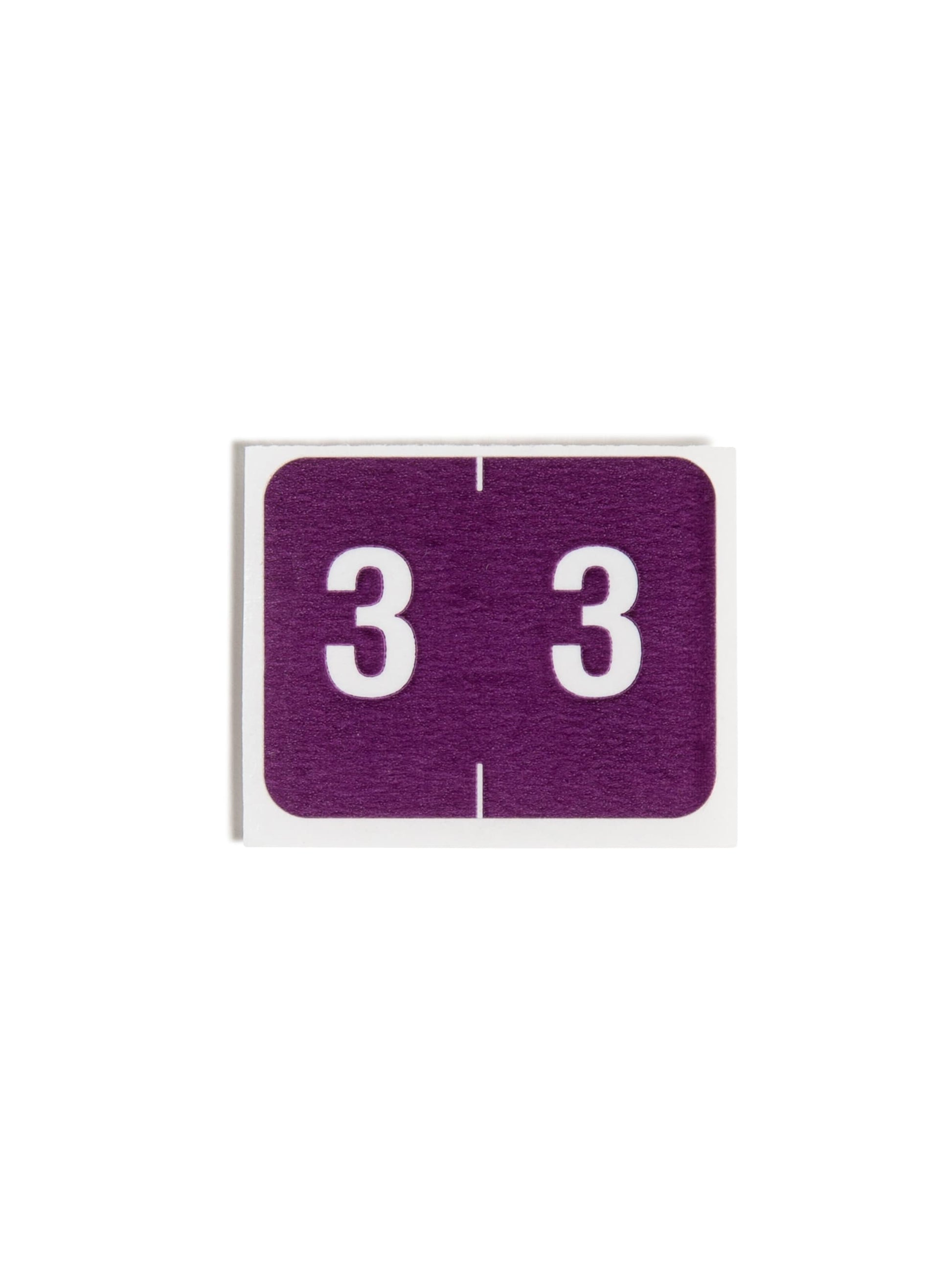 DCCRN Color-Coded Numeric Labels - Rolls, Purple Color, 1-1/4" X 1" Size, Set of 50, 086486673433