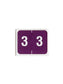 DCCRN Color-Coded Numeric Labels - Rolls, Purple Color, 1-1/4" X 1" Size, Set of 50, 086486673433