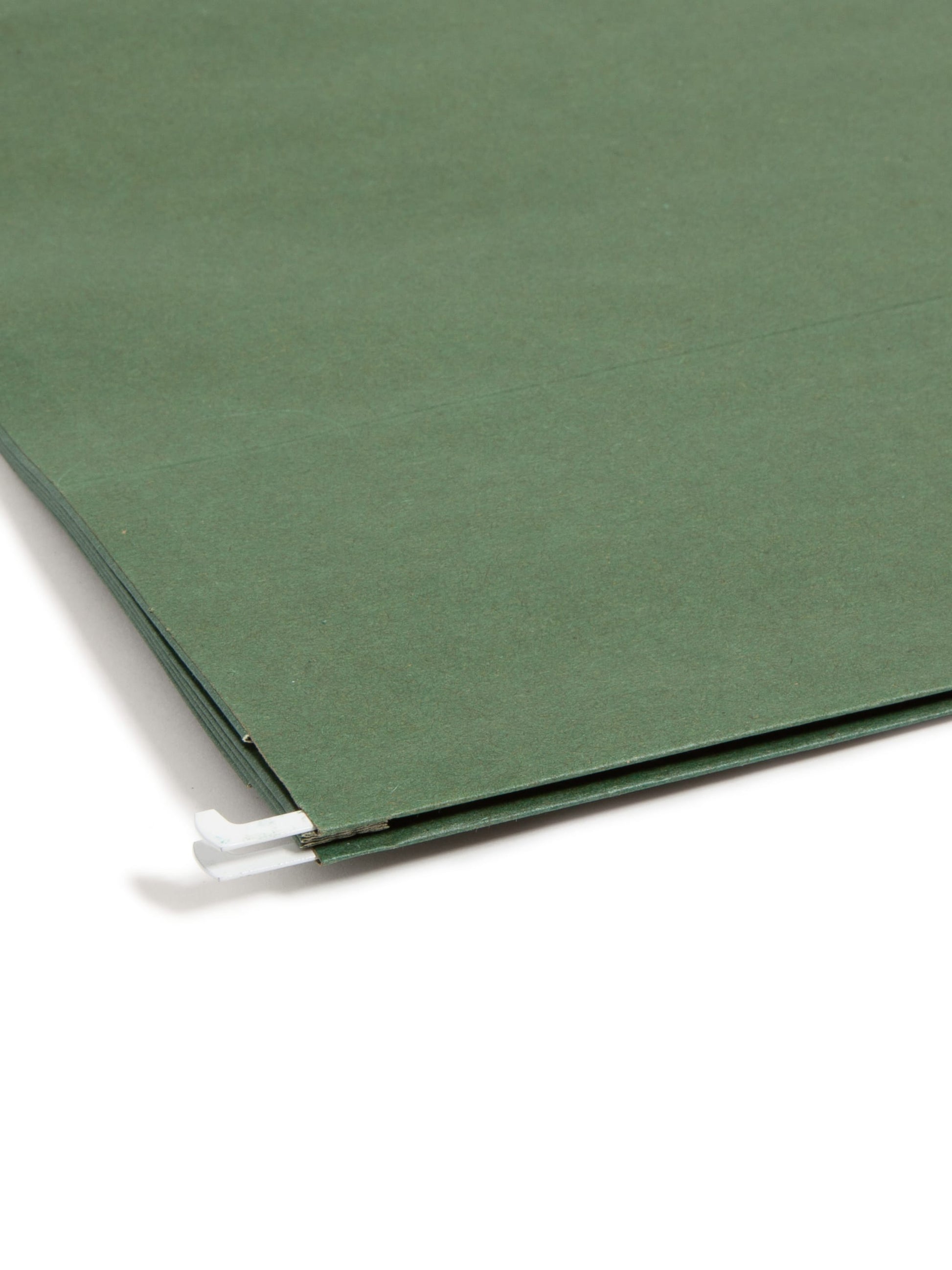 100% Recycled Hanging File Pockets, Standard Green Color, Letter Size, Set of 10, 086486642262
