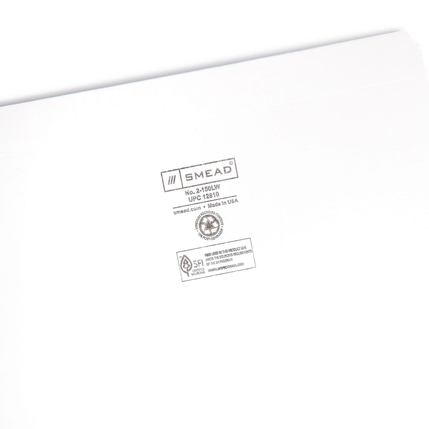 Reinforced Tab File Folders, Straight-Cut Tab, White Color, Letter Size, Set of 100, 086486128100