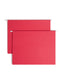Standard Hanging File Folders, Red Color, Letter Size, Set of 25, 086486644389
