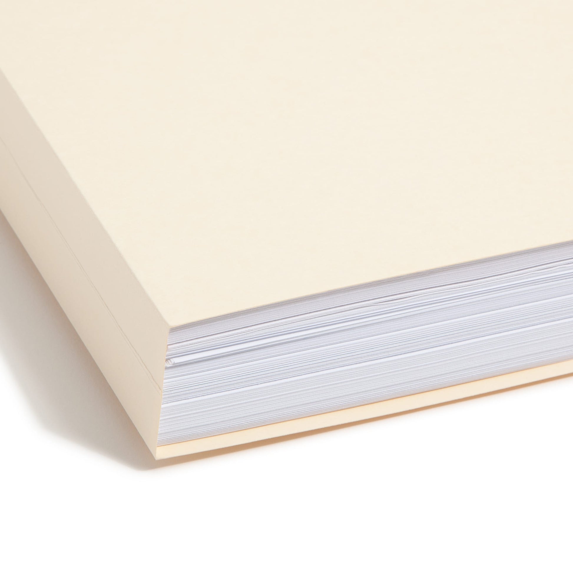 Reinforced Tab Fastener File Folders, 1 1/2 inch Expansion, 1/3-Cut Tab, Manila Color, Legal Size, Set of 50, 086486195959