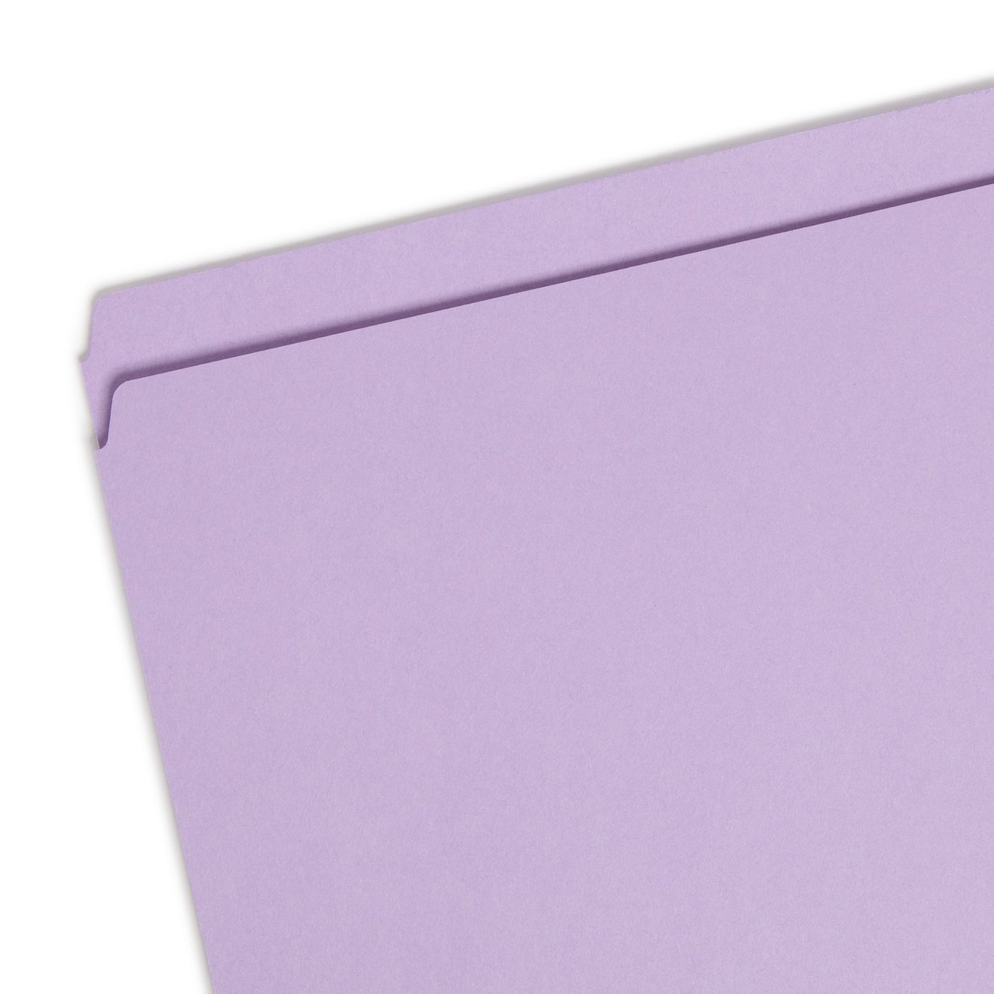 Standard File Folders, Straight-Cut Tab, Lavender Color, Letter Size, Set of 100, 086486109406