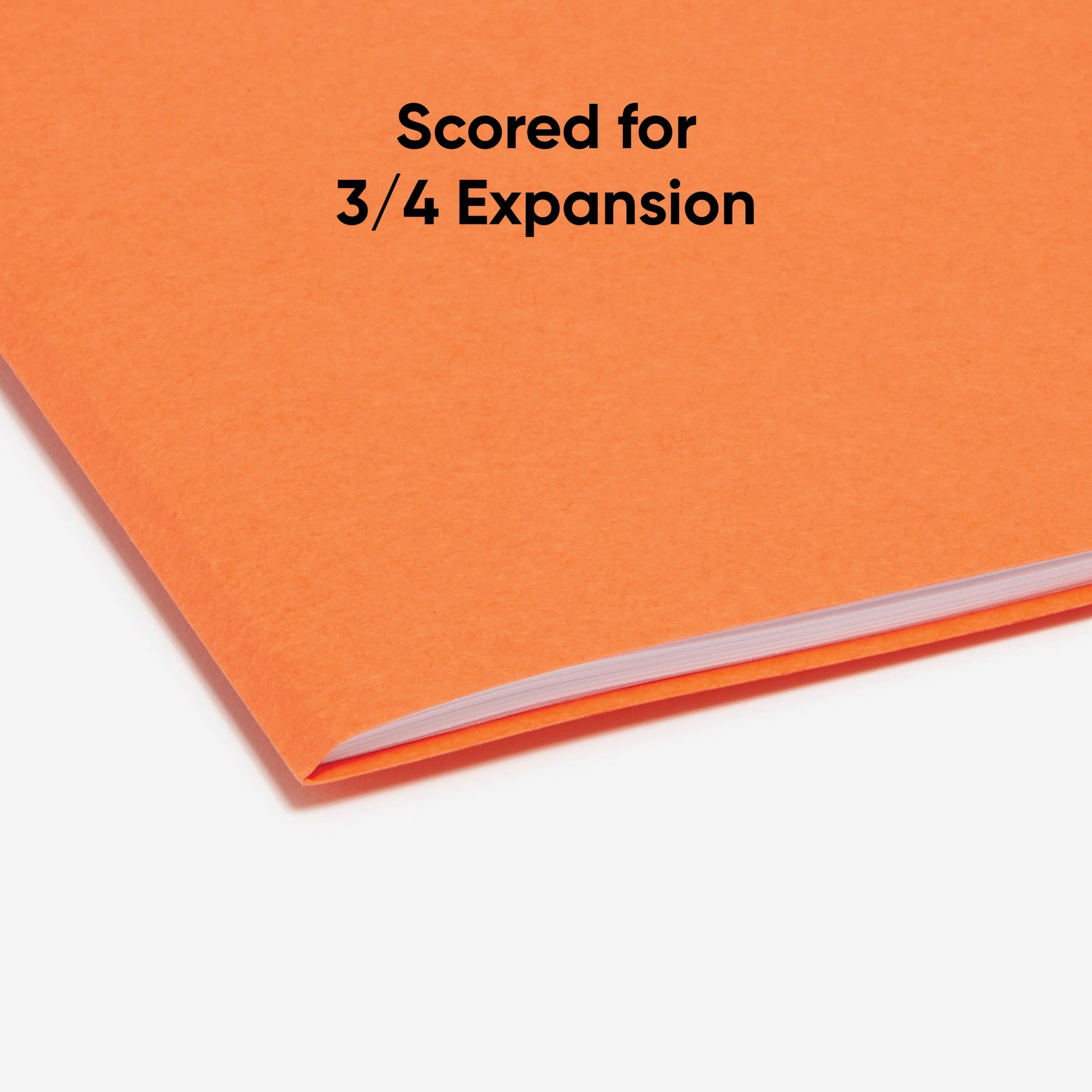 Standard File Folders, 1/3-Cut Tab, Orange Color, Letter Size, Set of 100, 086486125437