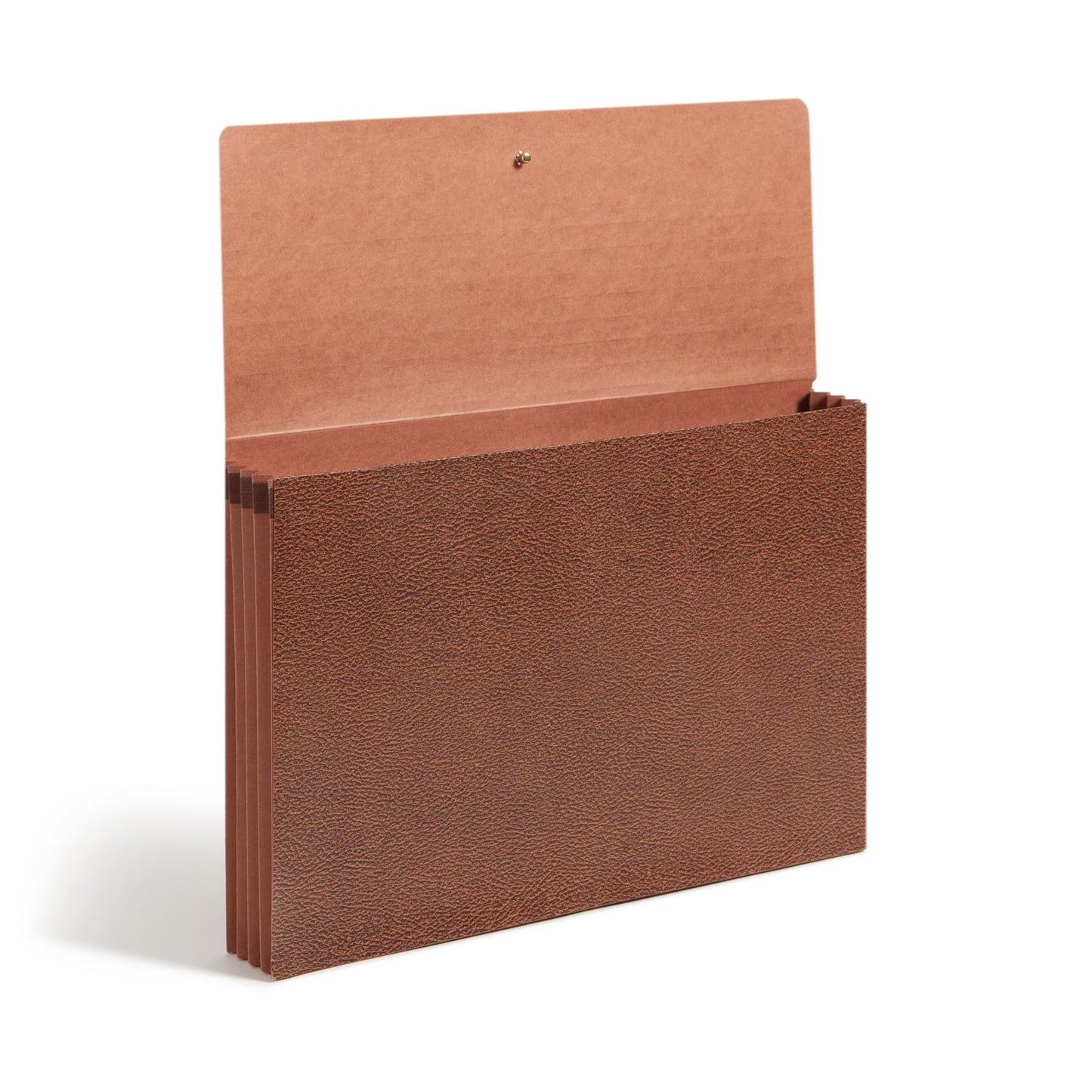 Redrope-Printed Expanding Wallets with Elastic Cord, Redrope Gusset, 3-1/2 Inch Expansion, Brown Color, Legal Size, Set of 10, 30086486713567