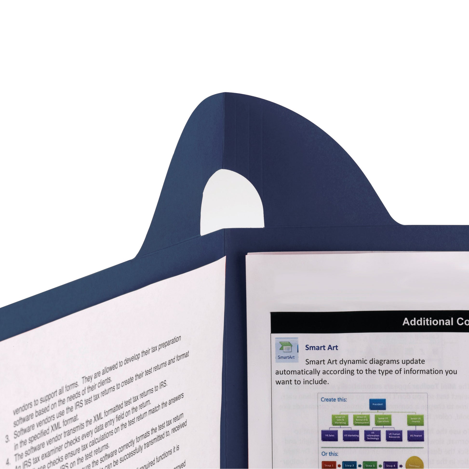 Lockit® Two-Pocket Folders, Dark Blue Color, Letter Size, Set of 25, 30086486879829