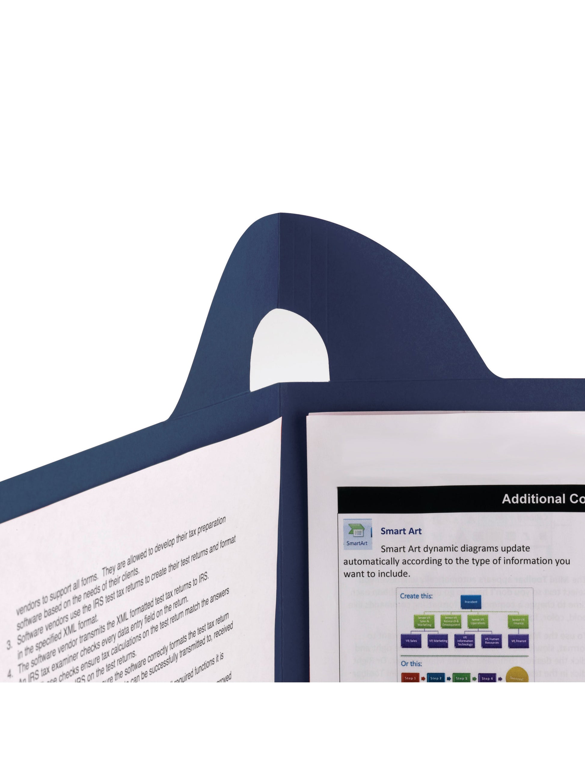 Lockit® Two-Pocket Folders, Dark Blue Color, Letter Size, Set of 25, 30086486879829