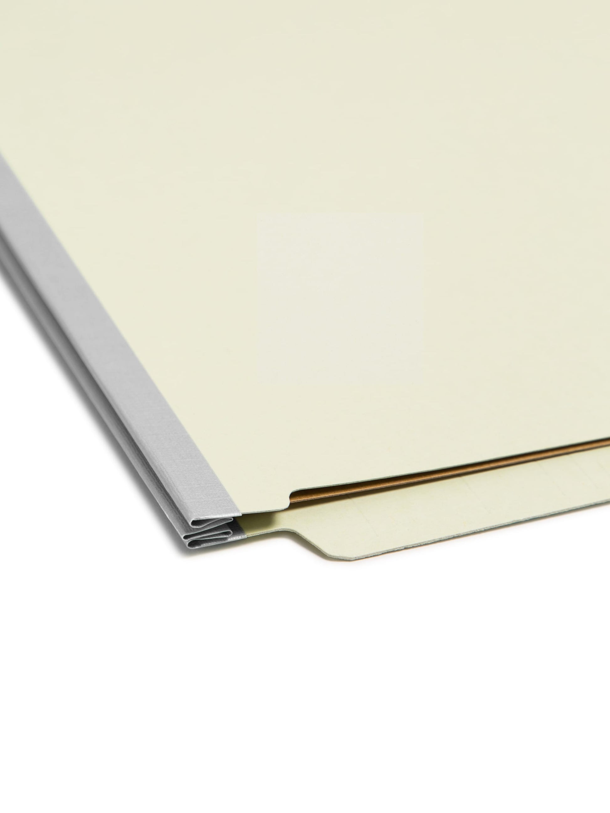 SafeSHIELD® Pressboard End Tab Classification File Folders, Straight-Cut Tab, 2 inch Expansion, 1 Divider, Gray/Green Color, Legal Size, Set of 10, 30086486298002