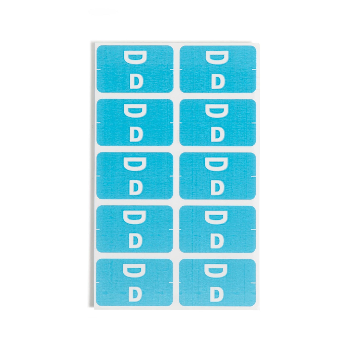 AlphaZ® ACCS Color Coded Alphabetic Labels - Sheets, Light Blue Color, 1" X 1-5/8" Size, Set of 100, 086486671743