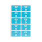 AlphaZ® ACCS Color Coded Alphabetic Labels - Sheets, Light Blue Color, 1" X 1-5/8" Size, Set of 100, 086486671743