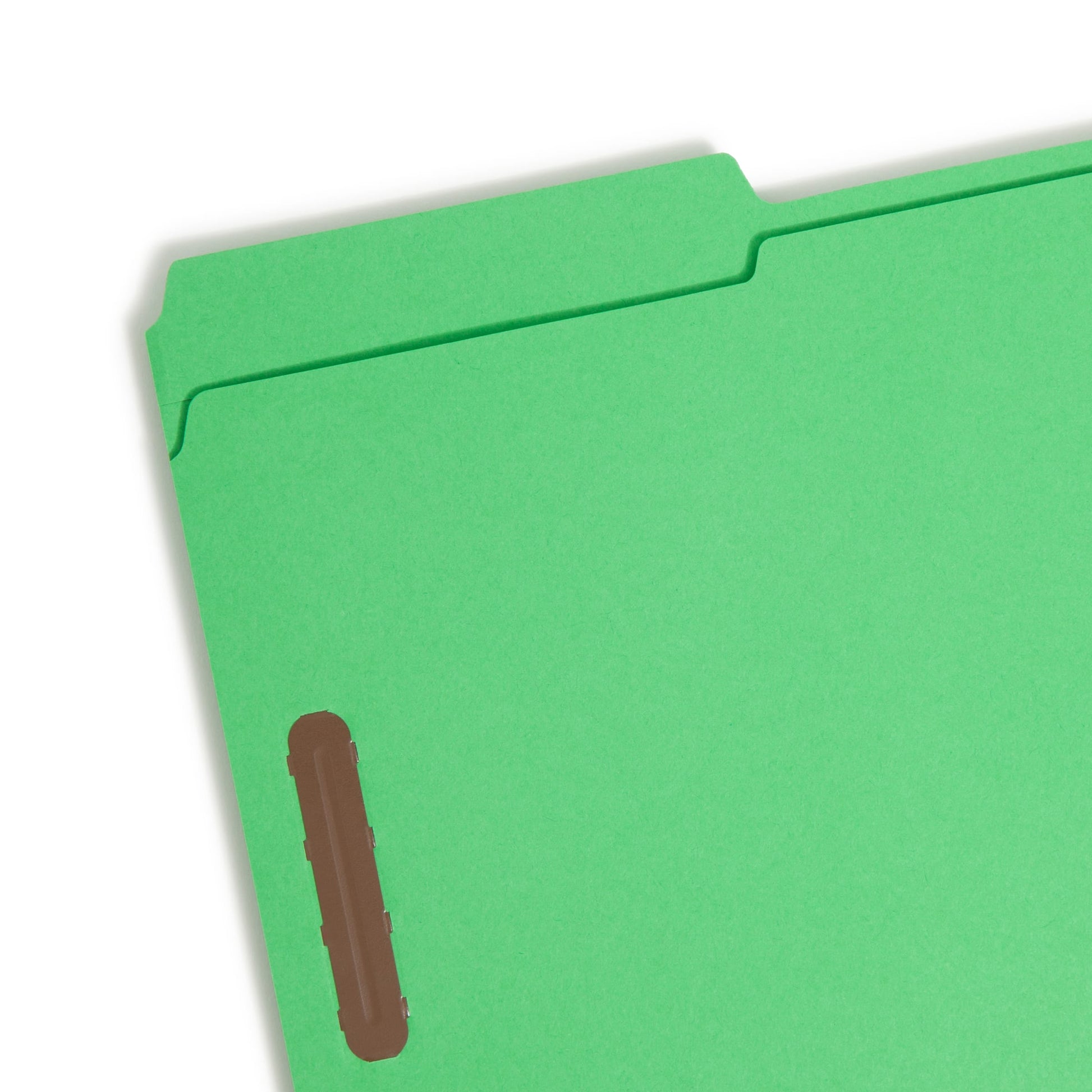 Reinforced Tab Fastener File Folders, 1/3-Cut Tab, 2 Fasteners, Green Color, Legal Size, Set of 50, 086486171403