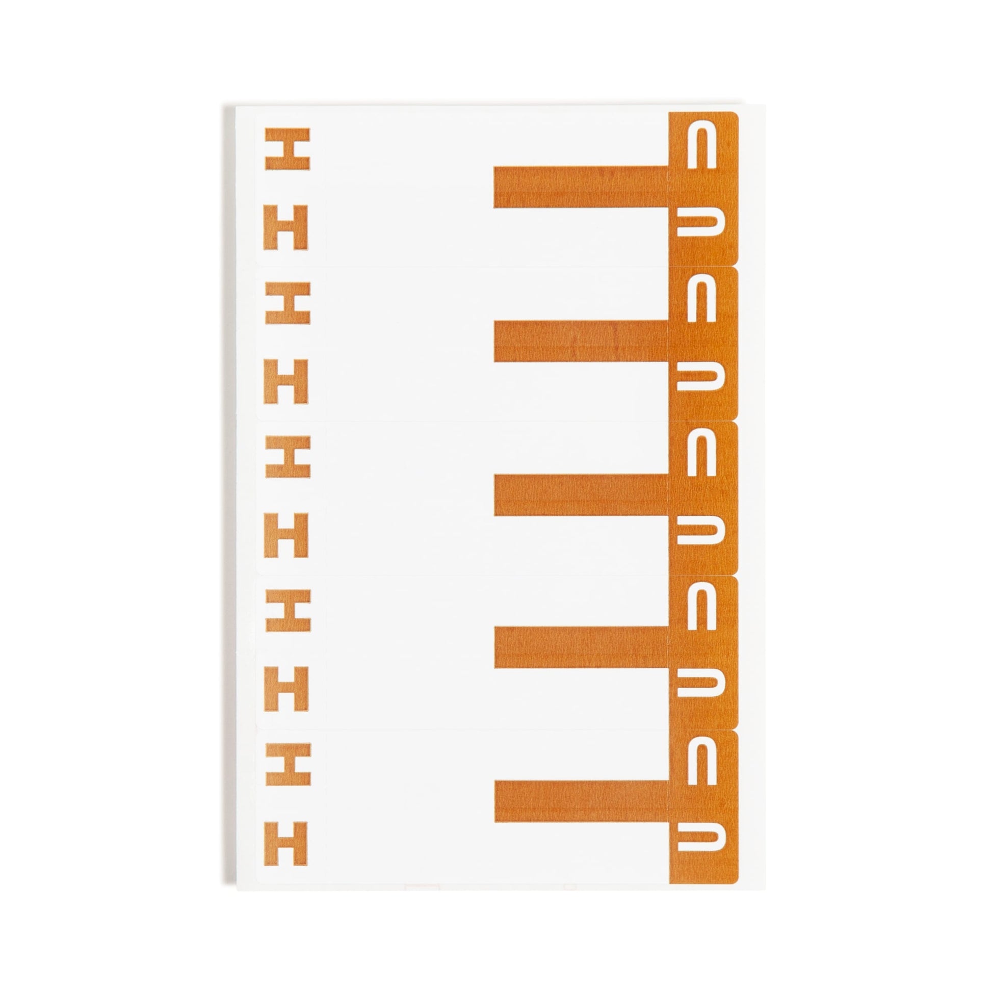 AlphaZ® NCC Color-Coded Name Labels - Sheets, Dark Brown Color, 3-5/8" X 1-5/32" Size, Set of 100, 086486671590