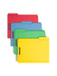 Reinforced Tab Fastener File Folders, 1/3-Cut Tab, 2 Fasteners, Assorted Colors Color, Letter Size, Set of 50, 086486119757