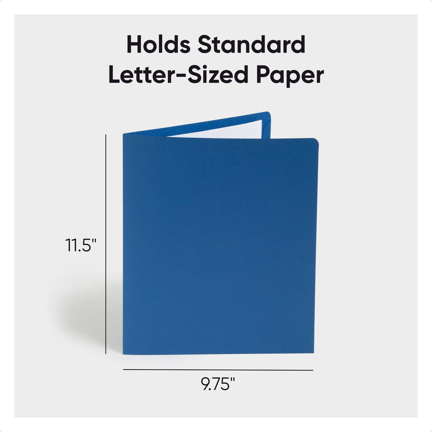 Dark Blue Color, Letter Size, Set of 25, 30086486878549