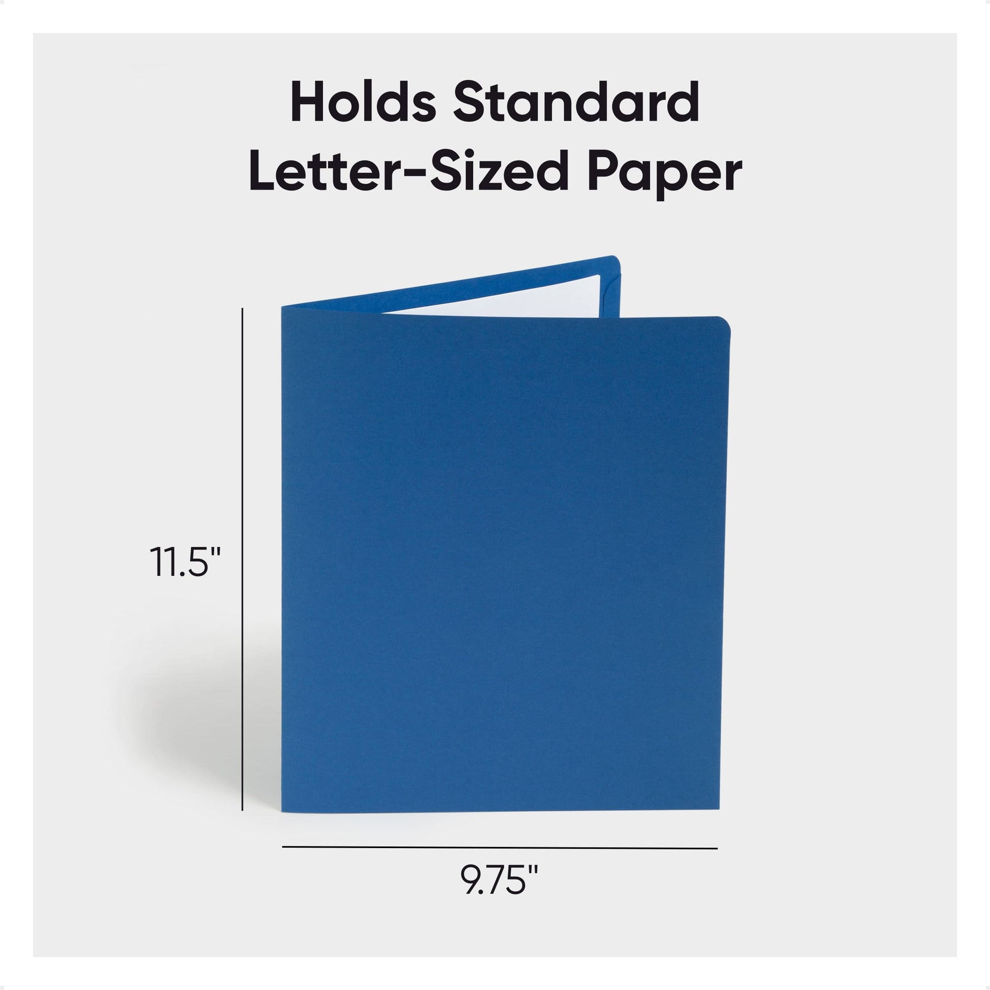Dark Blue Color, Letter Size, Set of 25, 30086486878549