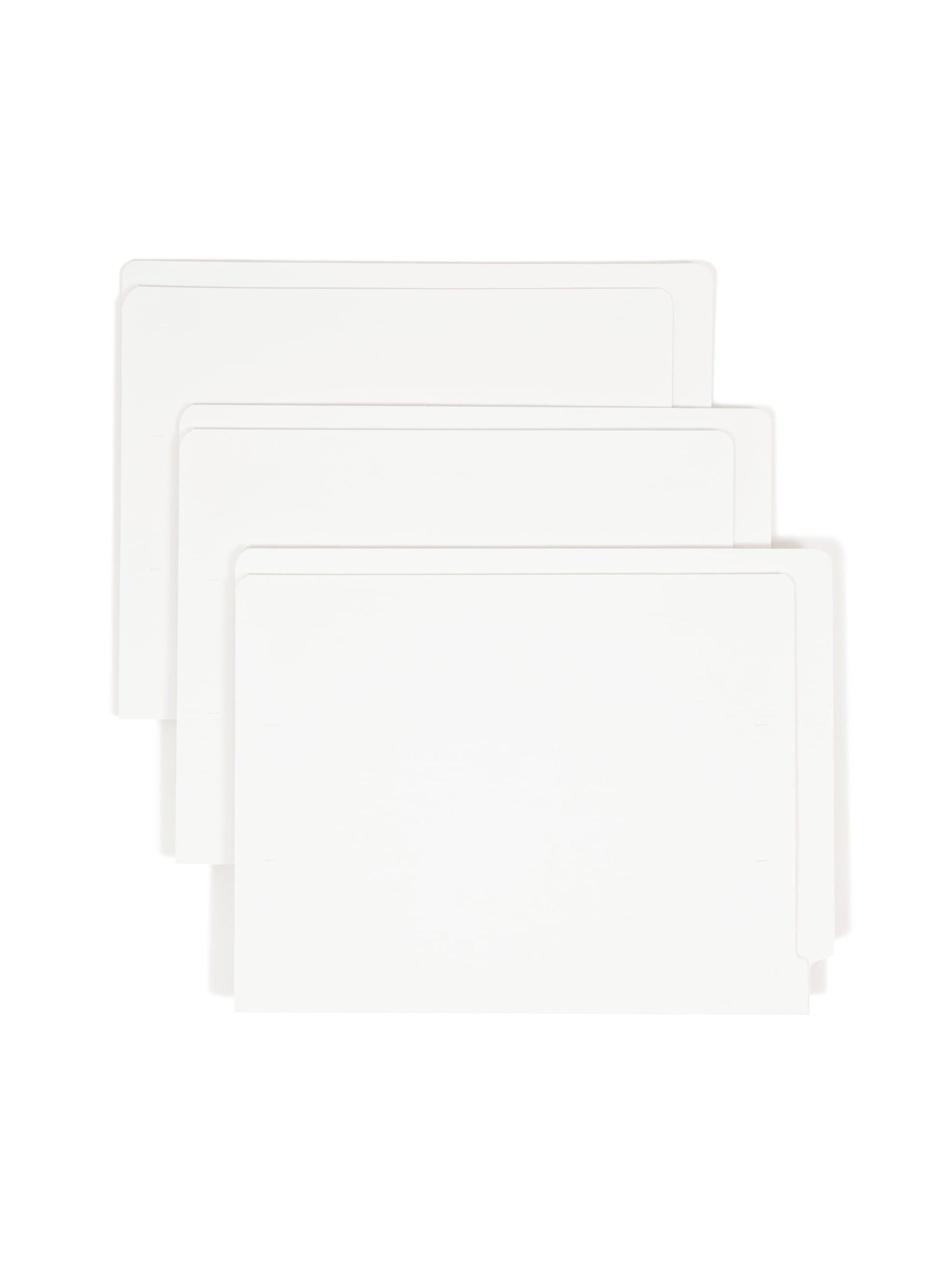 Standard End Tab File Folders, Straight-Cut Tab, Ivory Color, Letter Size, Set of 100, 086486245067