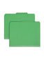 SafeSHIELD® Pressboard Classification File Folders, 3 Dividers, 3 inch Expansion, 2/5-Cut Tab, Green Color, Letter Size, Set of 0, 30086486140974