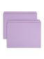 Reinforced Tab File Folders, Straight-Cut Tab, Lavender Color, Letter Size, Set of 100, 086486124102