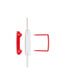 U-Clip Bonded Fastener, 2-Inch Capacity, Red Color, 2" Capacity Size, Set of 100, 086486682602