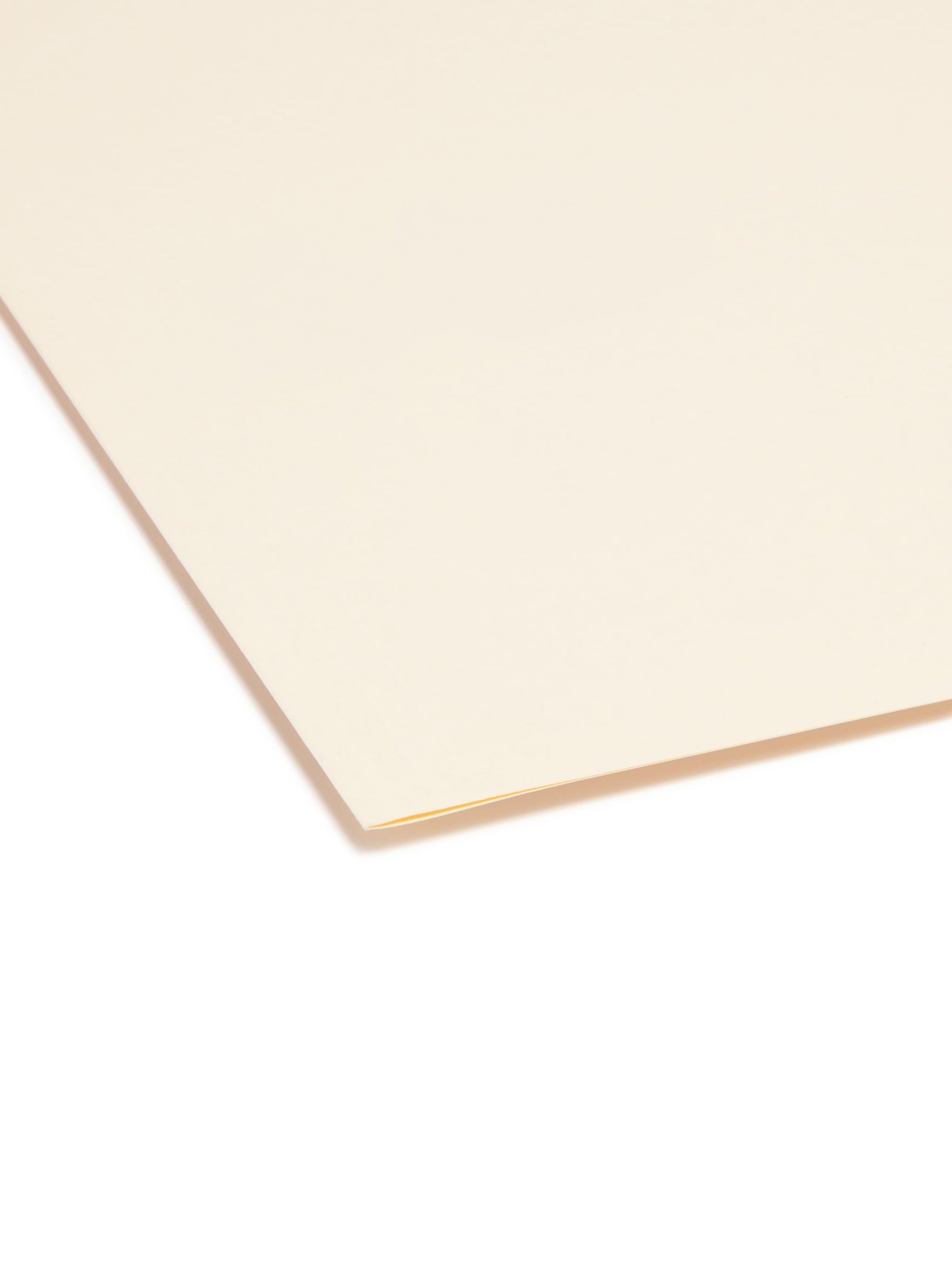 Reinforced Tab File Folders, 1/3-Cut Center Tab, Manila Color, Letter Size, Set of 100, 086486103367