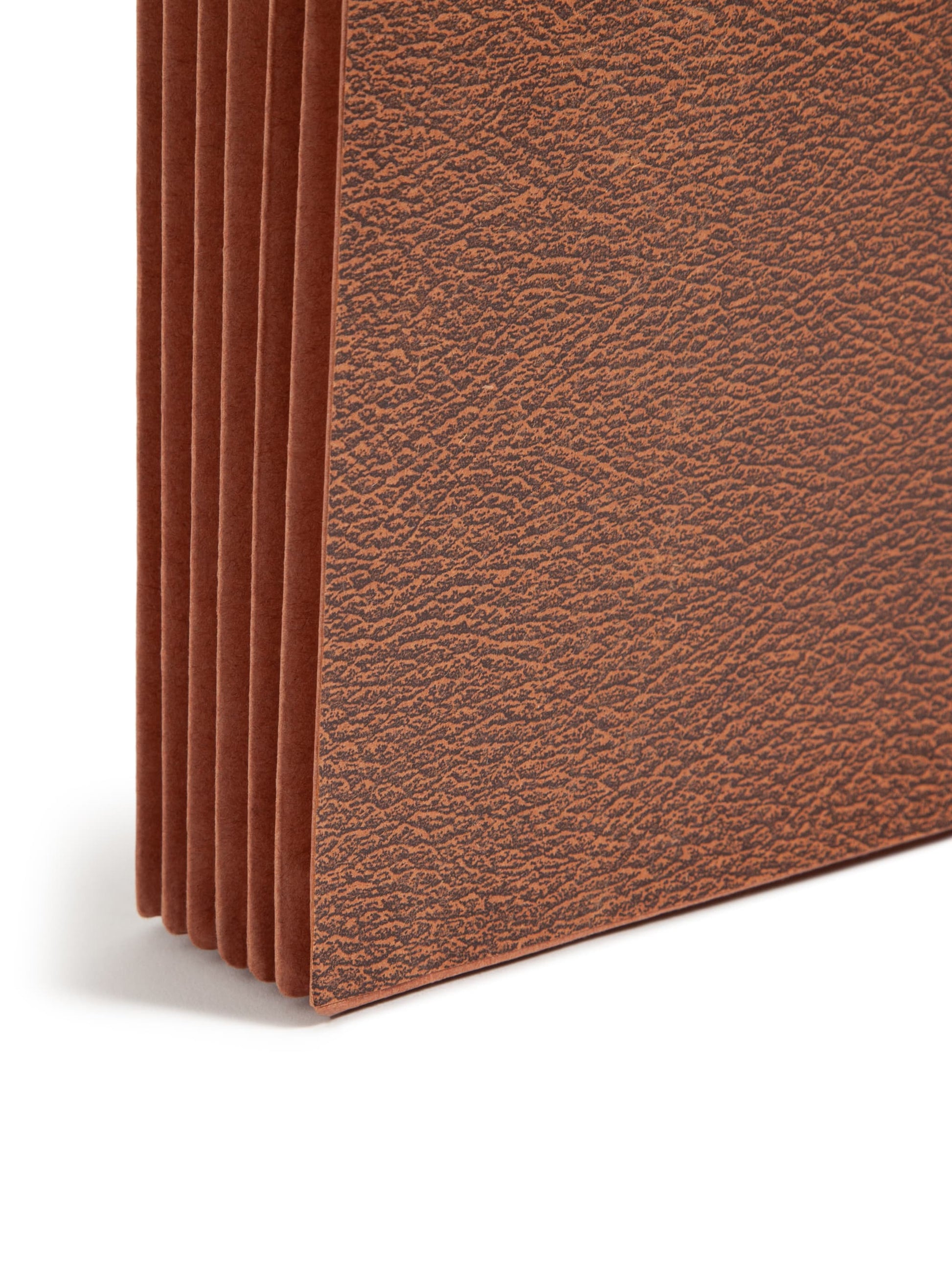 Redrope-Printed Partition Wallets with Elastic Cord, 5-1/4 Inch Expansion, 6 Pocket, 5 Divider, Brown Color, Legal Size, Set of 10, 30086486724754