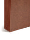 Redrope-Printed Partition Wallets with Elastic Cord, 5-1/4 Inch Expansion, 6 Pocket, 5 Divider, Brown Color, Legal Size, Set of 10, 30086486724754