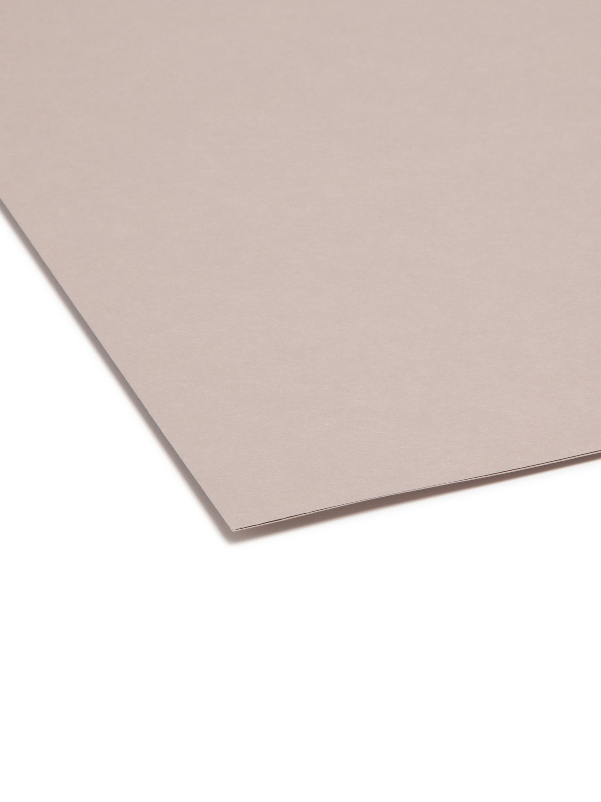 Standard File Folders, 1/3-Cut Tab, Gray Color, Letter Size, Set of 100, 086486123433