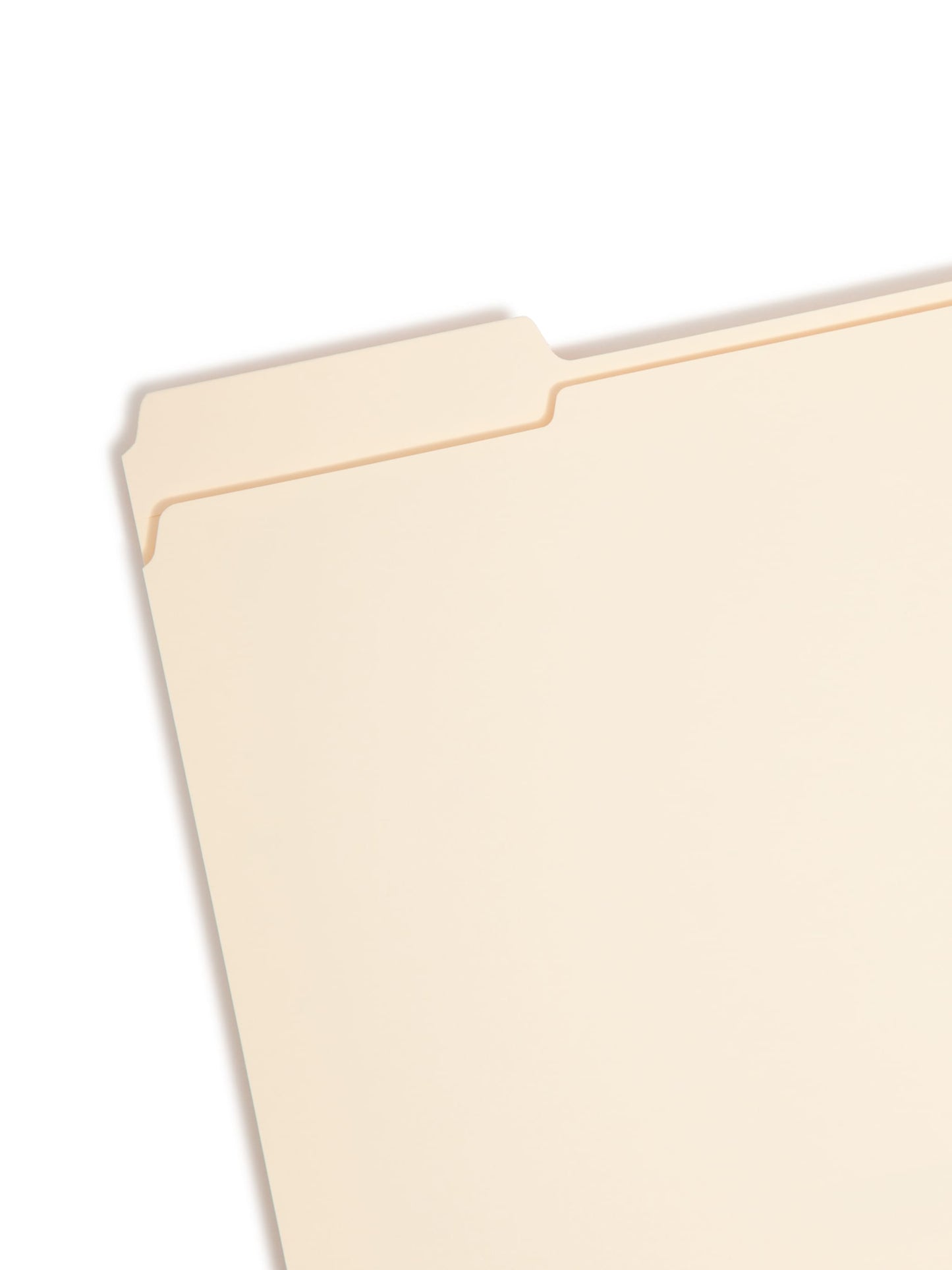 Reinforced Tab Fastener File Folders, 1/3-Cut Tab, 1 Fastener, Manila Color, Letter Size, Set of 50, 086486145343