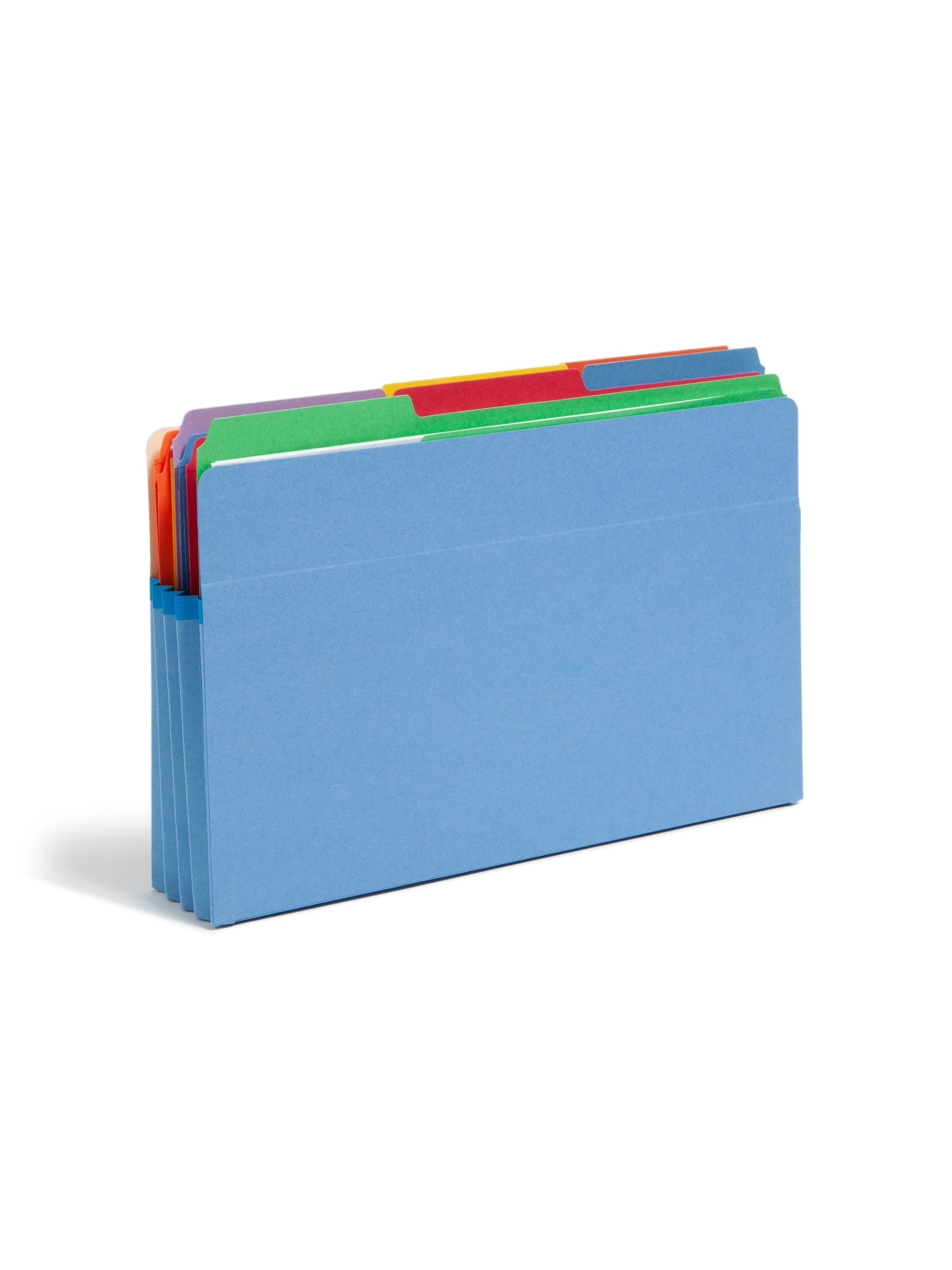 File Pockets, 3-1/2 inch Expansion, Straight-Cut Tab, Blue Color, Legal Size, Set of 25, 30086486742253