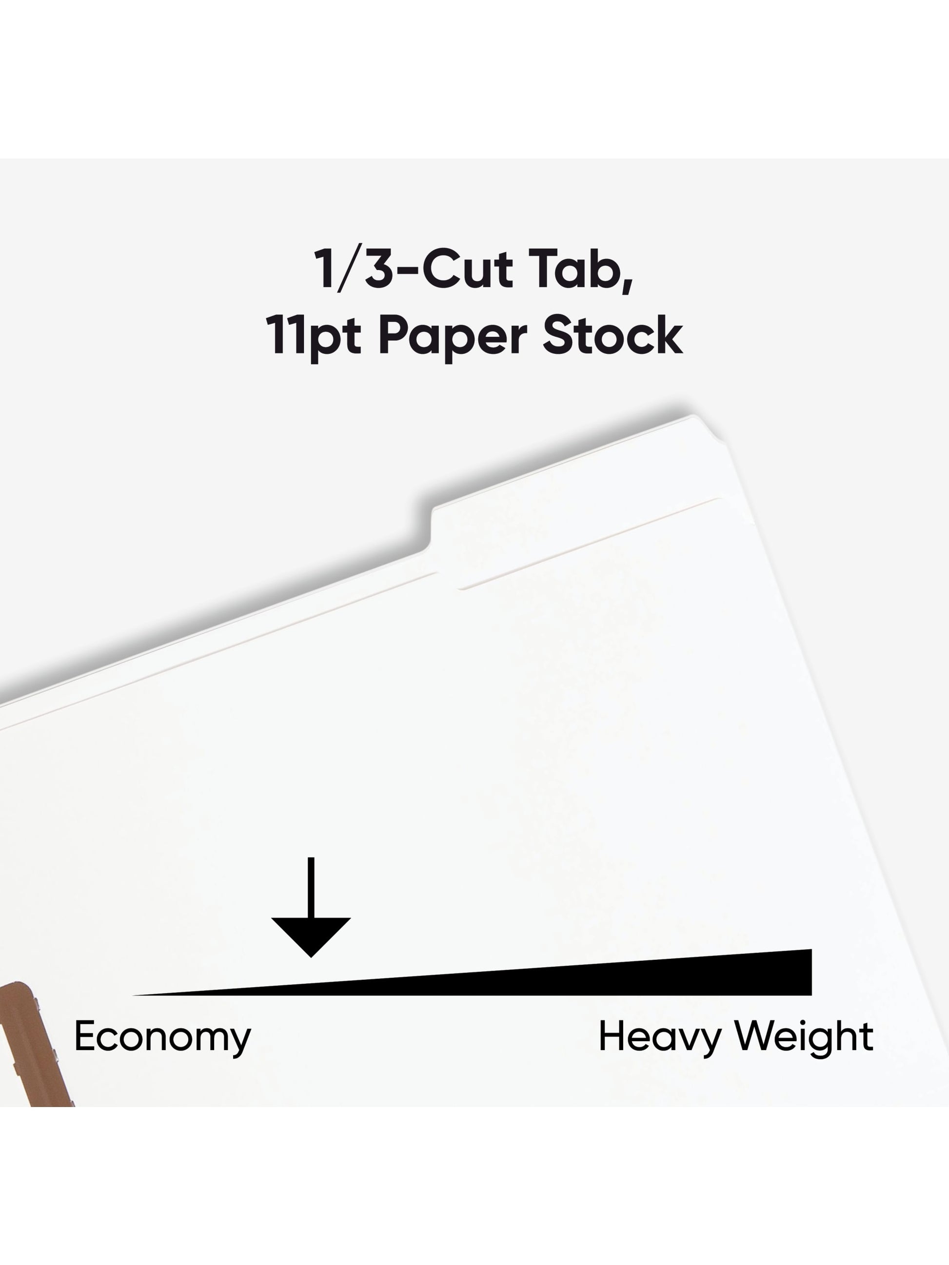 Reinforced Tab Fastener File Folders, 1/3-Cut Tab, 2 FastenersReinforced Tab Fastener File Folders, 1/3 Cut, White, Letter, White, Letter Size, Set of 50, 086486128407