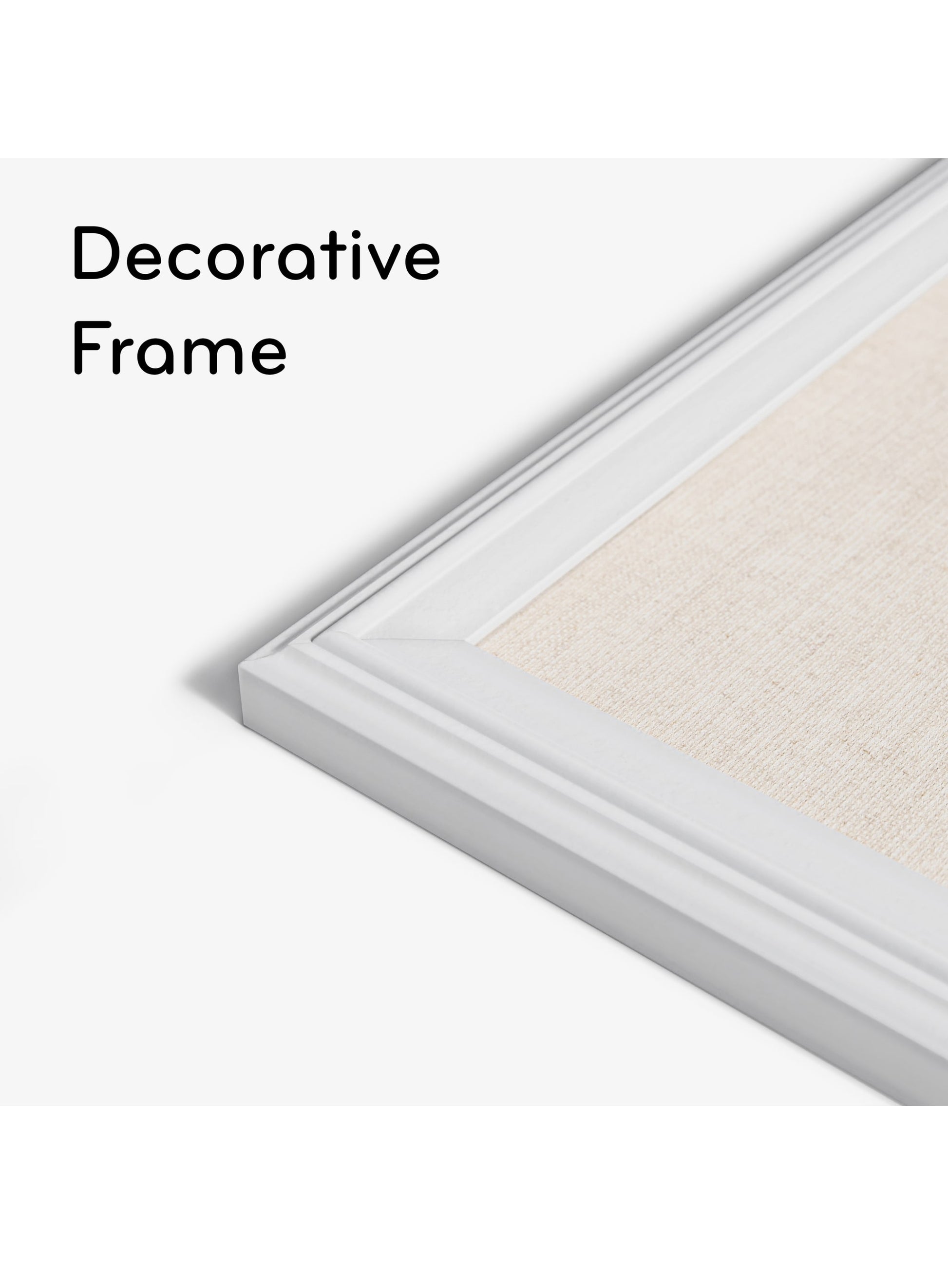 Decor Frame Linen Bulletin Board, White, Brown, 30" x 20", 3 x 2, Brown, 30" X 20" Size, Set of 1, 817894020744