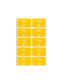 AlphaZ® ACCS Color Coded Alphabetic Labels - Sheets, Yellow Color, 1" X 1-5/8" Size, Set of 100, 086486671804