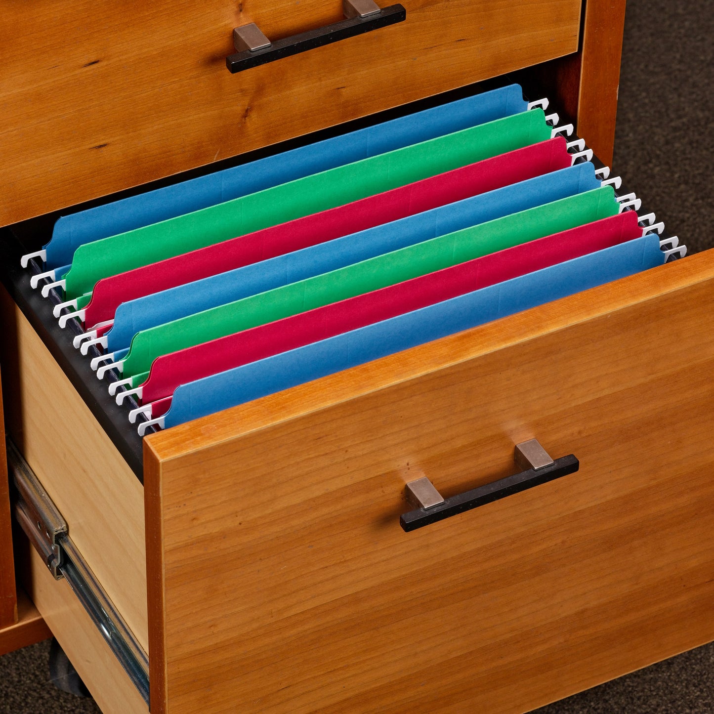 FasTab® Hanging File Folders, Straight-Cut Tab, Assorted Colors Color, Letter Size, Set of 1, 086486641005