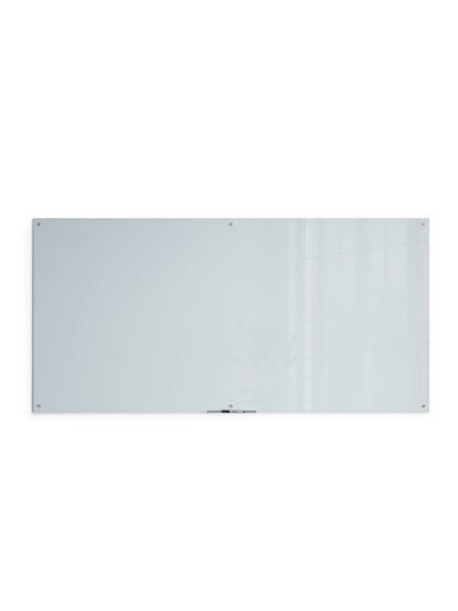 Frameless Glass Non-Magnetic Dry Erase Board, N/A, White, 96" x 47", 8 x 4, White, 96" X 47" Size, Set of 1, 817894027972