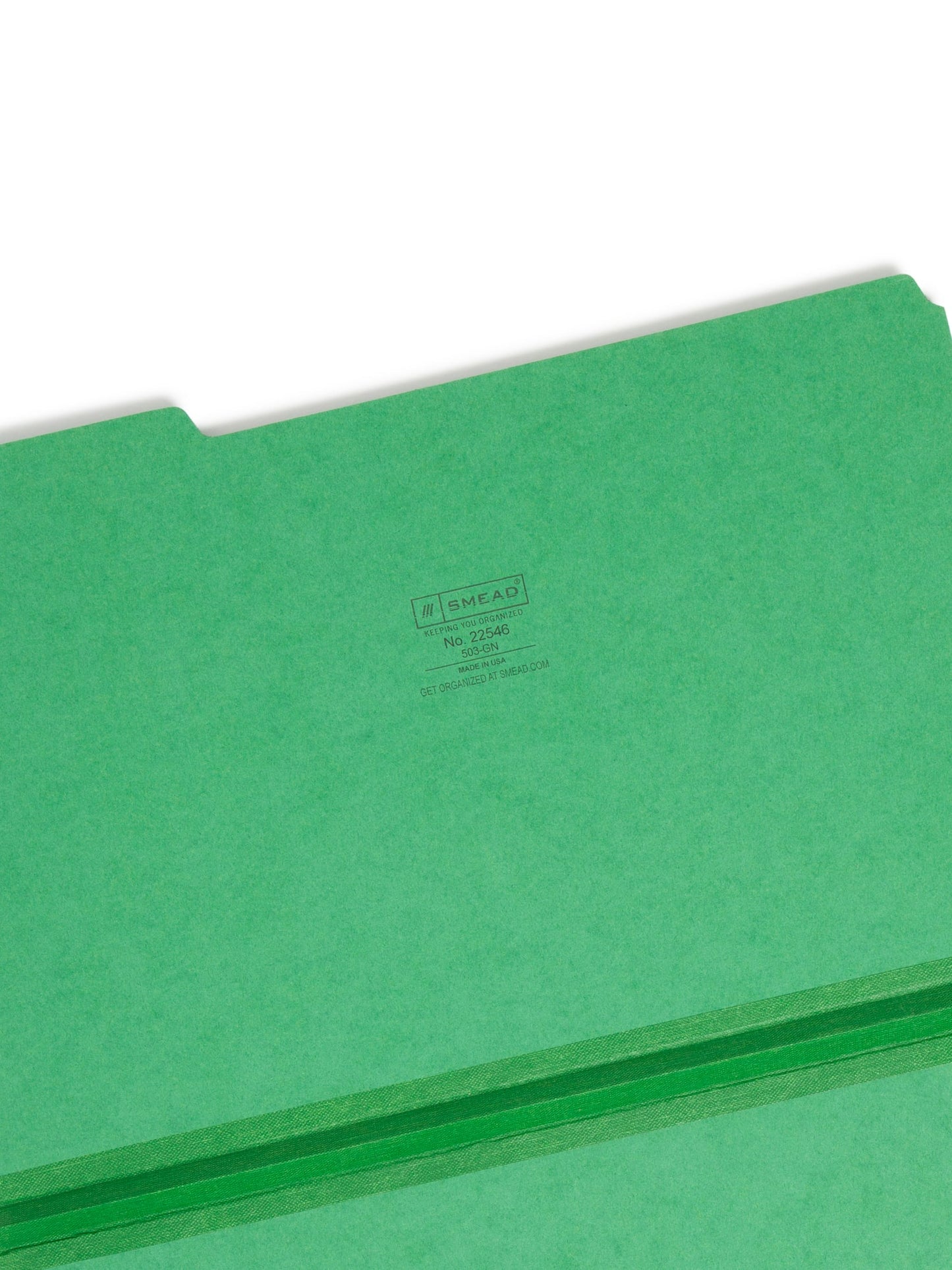 Pressboard File Folder, 1 inch Expansion, 1/3-Cut Tab, Green Color, Legal Size, Set of 25, 086486225465
