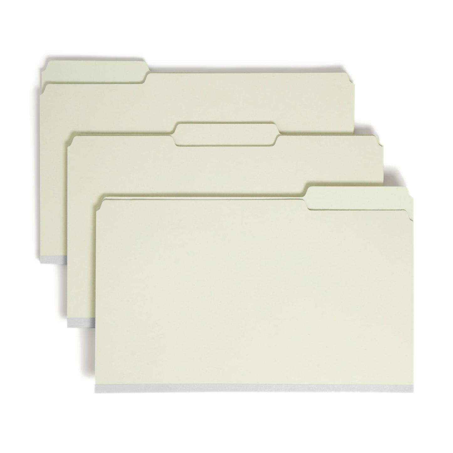 Pressboard File Folders, 2 inch Expansion, Gray/Green Color, Legal Size, Set of 25, 086486182348