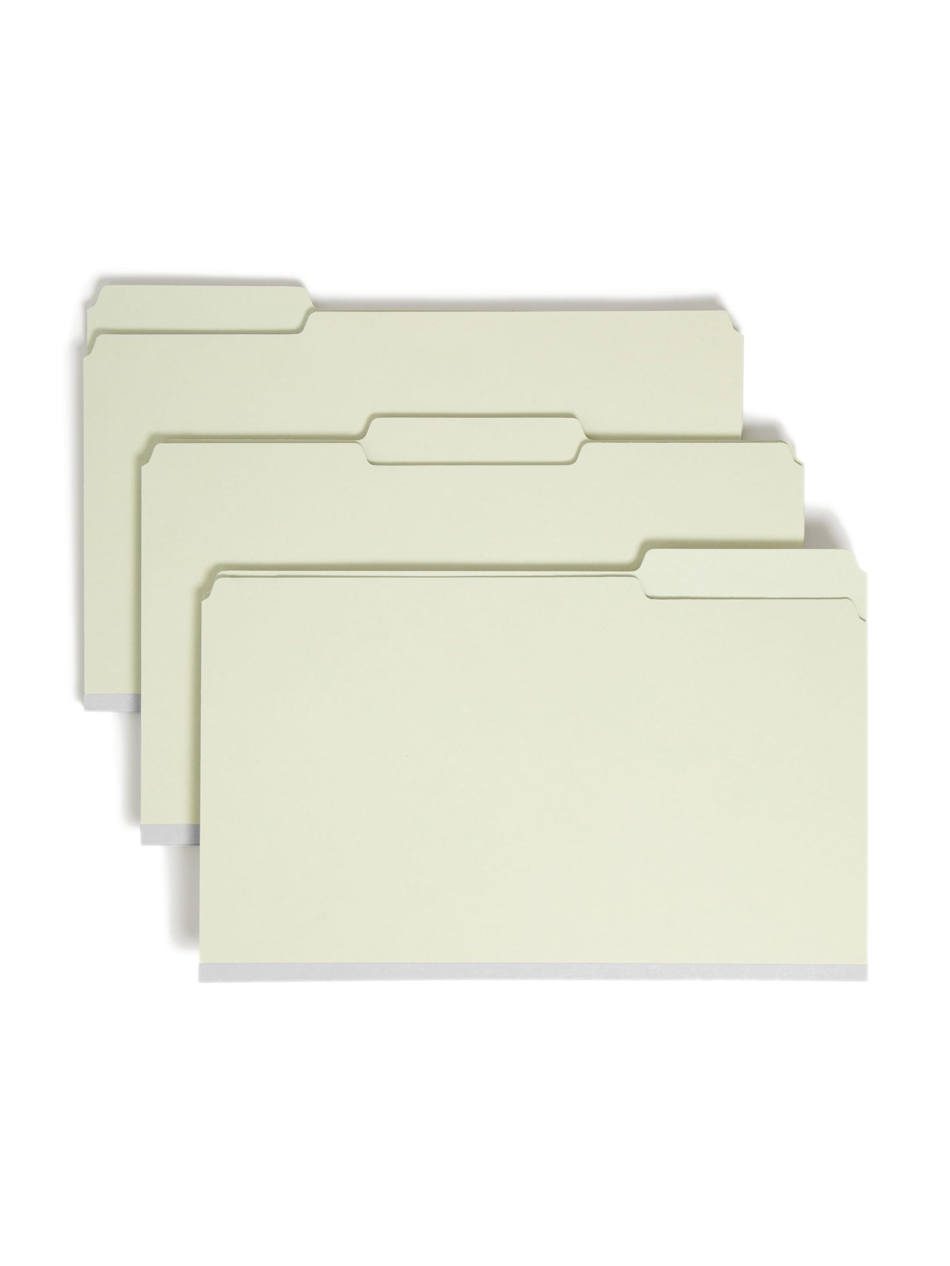 Pressboard File Folders, 2 inch Expansion, Gray/Green Color, Legal Size, Set of 25, 086486182348